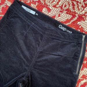 Gap Velvet Side Zip Legging Pants